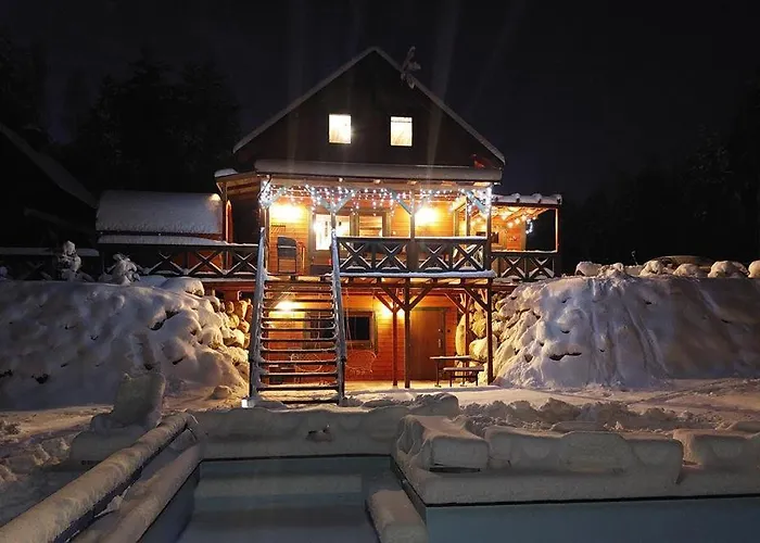 Prázdninový dům Caloroczny Rysiowka Na Kaszubach Z Basenem Bania Sauna Bilardem Na Wylacznosc - Ostrowite Lesna Dolina