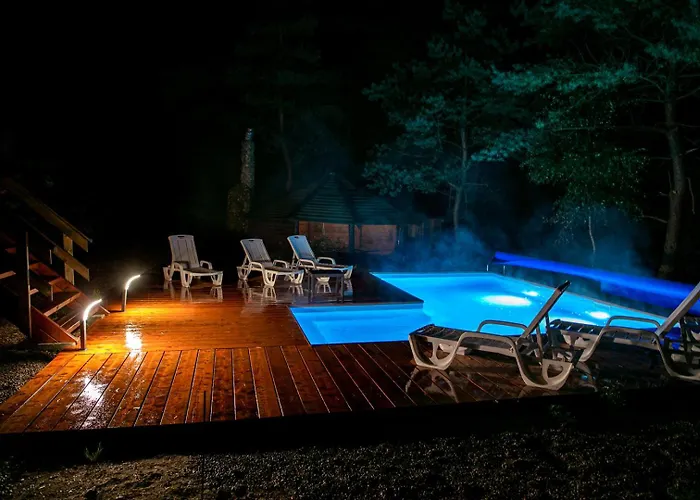 Prázdninový dům Caloroczny Rysiowka Na Kaszubach Z Basenem Bania Sauna Bilardem Na Wylacznosc - Ostrowite Lesna Dolina *